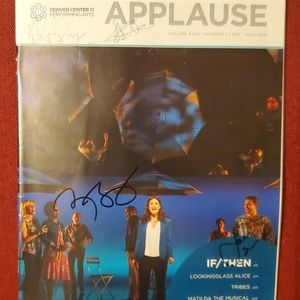 Denver If/Then tour signed playbill autograph 2015